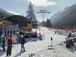 Skis aux pieds Appartement 6 Pers. au Chalet du Thabor